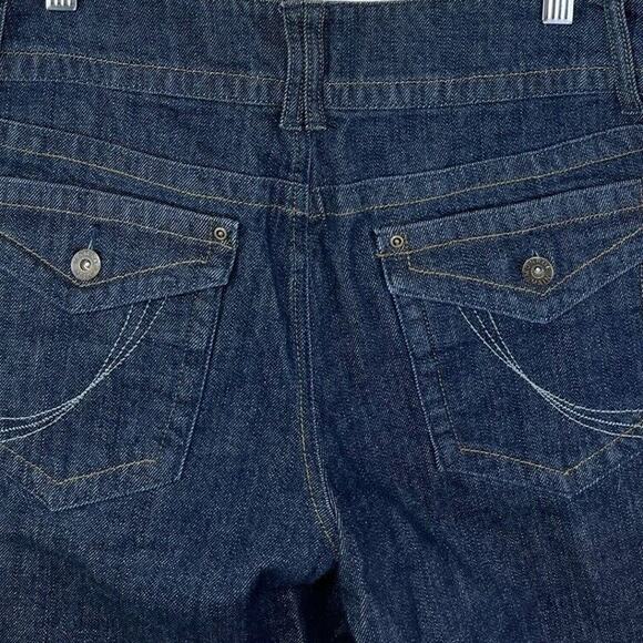 Monroe & Main Women's 12 Dark Wash Jeans Wide Leg Blue Denim - Picture 3 of 8